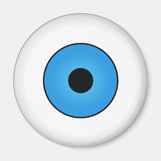 Crazy Eyeballs Halloween Kühlschrankmagnet Blue (Vorne)