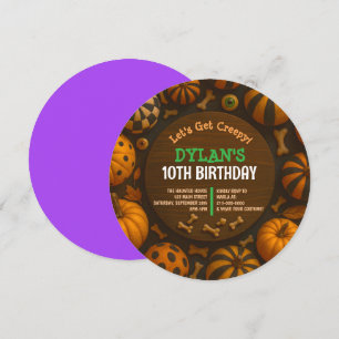 CRAZY EYEBALLS Halloween Party Einladung