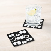 Crazy Eyes Lassen Sie uns verwöhntes Halloween-Par Rechteckiger Pappuntersetzer (Vor Ort)