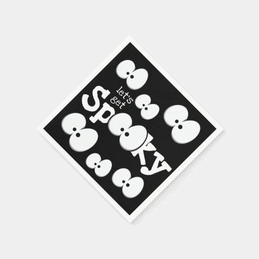 Crazy Eyes Lassen Sie uns verwöhntes Halloween-Par Serviette (Ecke)