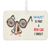 Crazy Eyes Nose Glasses riecht nach New Car Autolufterfrischer (Rückseite)