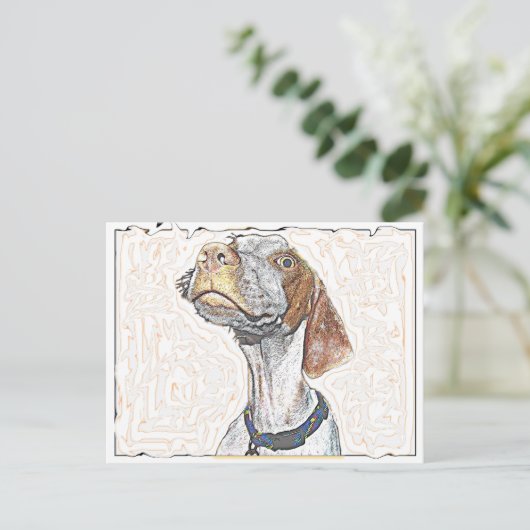 Crazy Eyes Postkarte (Stehend Vorderseite)