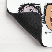 Crazy Face Cartoon Kids Mousepad (Ecke)