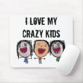 Crazy Face Cartoon Kids Mousepad (Mit Mouse)