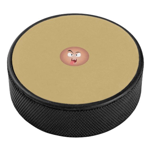 Crazy Face Hockey Puck (3/4)