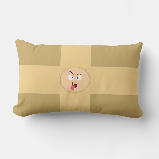 Crazy Face Pillow Lendenkissen (Vorderseite)