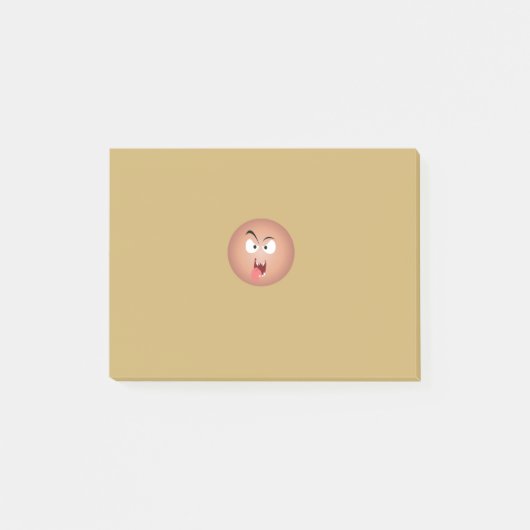 Crazy Face Post-it® Notes Post-it Klebezettel (Vorderseite)