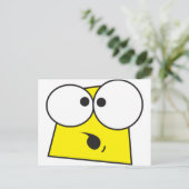 Crazy Face Postkarte (Stehend Vorderseite)