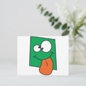 Crazy Face Postkarte (Stehend Vorderseite)