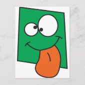Crazy Face Postkarte (Vorderseite)
