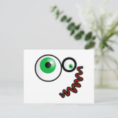 Crazy Face Postkarte (Stehend Vorderseite)