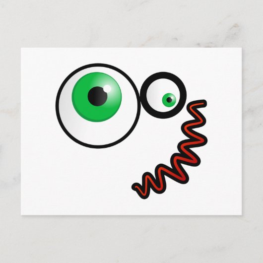 Crazy Face Postkarte (Vorderseite)