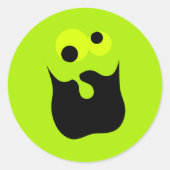 Crazy Face Sticker (Vorderseite)