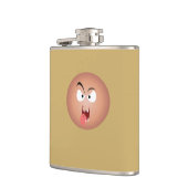 Crazy Face Vinyl Wrapped Flask Flachmann (Links)