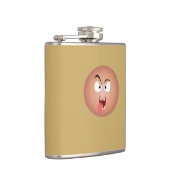 Crazy Face Vinyl Wrapped Flask Flachmann (Rechts)