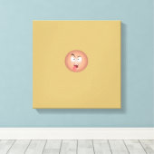 Crazy Face Wrapped Canvas Leinwanddruck (Insitu (Holzboden))