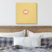 Crazy Face Wrapped Canvas Leinwanddruck (Insitu (Schlafzimmer))