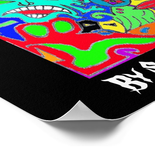 Crazy Faces Poster (Ecke)