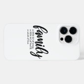 CRAZY FAMILY QUOTE iPhone HÜLLE (Rückseite (Horizontal))