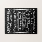 Crazy Fantasy I Bin A Nurse Expection TShirt Puzzle (Horizontal)
