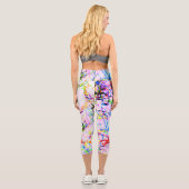 Crazy Farben Capri Leggings (Rückseite)