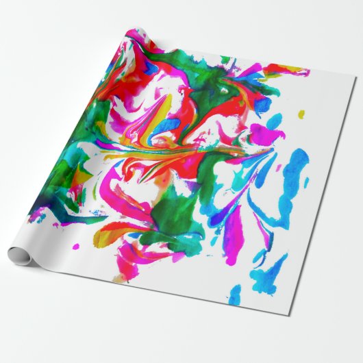 Crazy Farben Geschenkpapier (Ungerollt)
