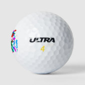 Crazy Farben Golfball (Logo)