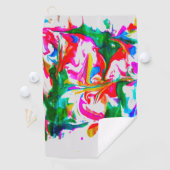 Crazy Farben Golfhandtuch (Insitu)