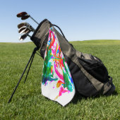 Crazy Farben Golfhandtuch (Gras)