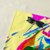 Crazy Farben Strandtuch (Beispiel)