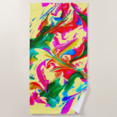 Crazy Farben Strandtuch (Vorderseite)