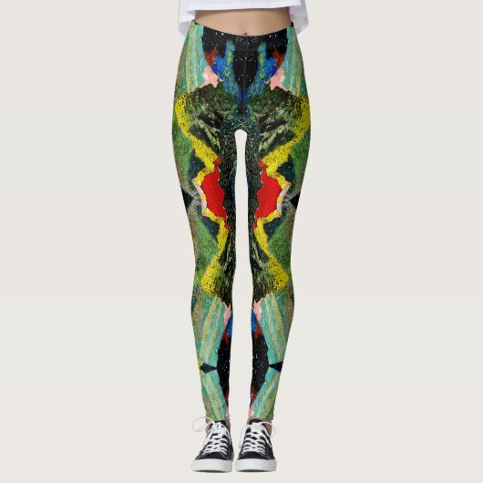 Crazy farbenfrohe Leggings. Leggings (Vorderseite)