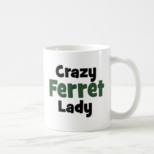 Crazy Ferret Lady Kaffeetasse (Rechts)