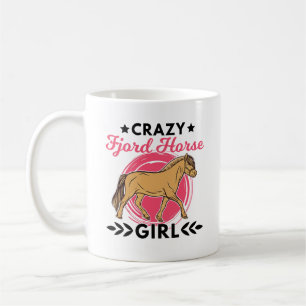 Crazy Fjord Horse Girl Kaffeetasse