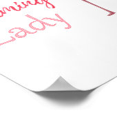 Crazy Flamingo Lady Funny Flamingo Poster (Ecke)