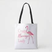 Crazy Flamingo Lady Funny Flamingo Tasche (Vorderseite)