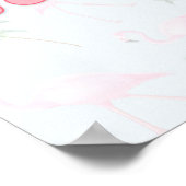 Crazy Flamingo Lady Poster (Ecke)