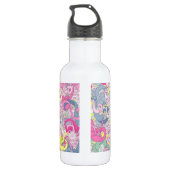 Crazy Floral Drink Flasche Edelstahlflasche (Rückseite)