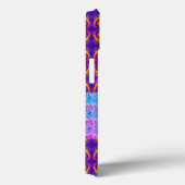 Crazy Floral Patchwork Farbige Lila Monogramm Case-Mate iPhone Hülle (Rückseite / Rechts)