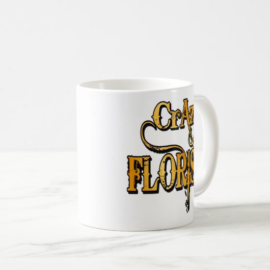 Crazy Florist Kaffeetasse (VorderseiteRechts)