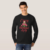 Crazy Flower Lady Gardening Gardener Botanical Pla T-Shirt (Vorne ganz)