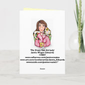 Crazy for Cats Friendship Grußkarte Karte (Rückseite)