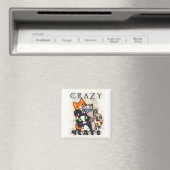 Crazy for Cats Magnet (In Situ (Geschirrspüler))