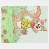 Crazy for Nuts Fleecedecke (Vorderseite (Horizontal))