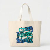 Crazy Forensic Scientist Tote Bag Jumbo Stoffbeutel (Vorne)
