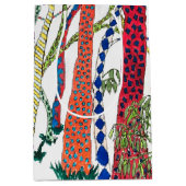 Crazy Forest bunt Spaß glücklich Mittlere Geschenktüte (Vorderseite)