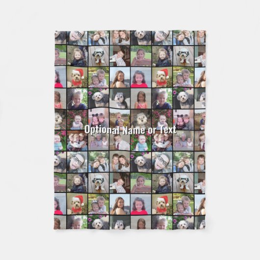 Crazy Foto Collage - Bis zu 24 Fotos Fleecedecke (Vorderseite)