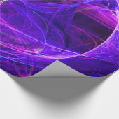 CRAZY FOTON Abstrakt Lila Blue Fraktale, Wirbel Geschenkpapier (Ecke)