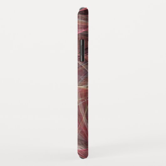 CRAZY FOTON Lila Graue Fraktal Waves Case-Mate iPhone Hülle (Hinten/Rechts)