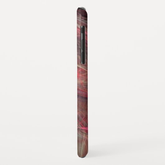 CRAZY FOTON Lila Graue Fraktal Waves Case-Mate iPhone Hülle (Hinten/Links)